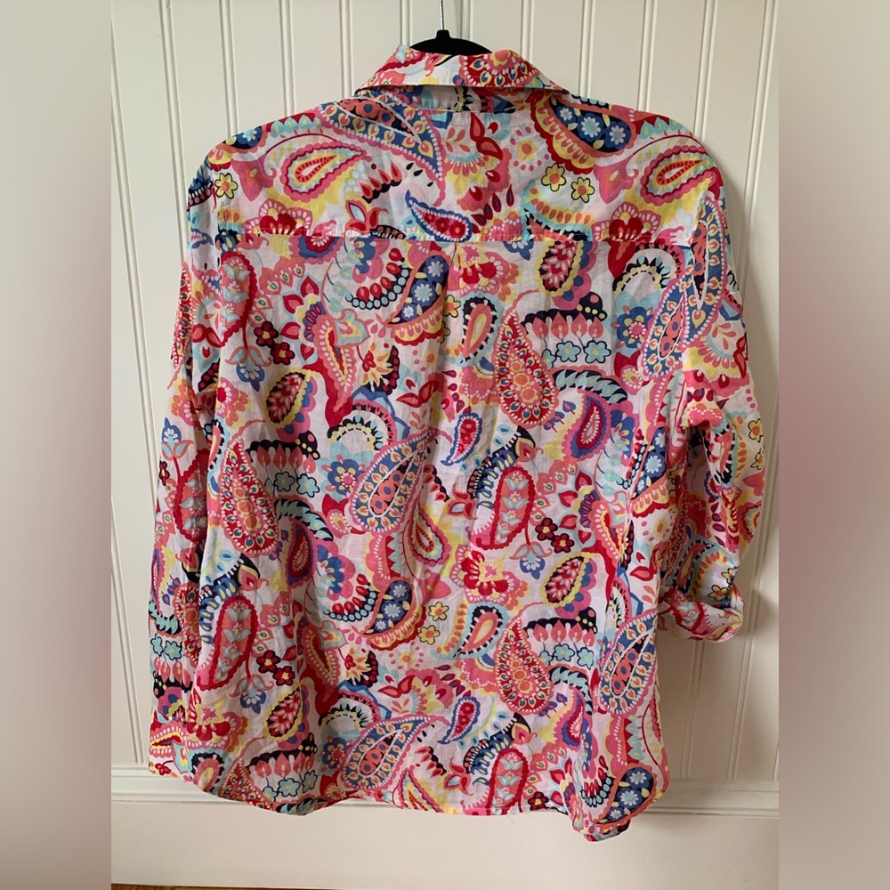 Beautiful Talbots Button Down In Euc - image 4